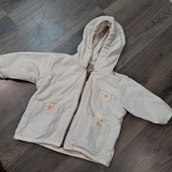 Baby Gap Collection Cream Canvas Jacket Size 3-12 Months Cotton Blend - Picture 1 of 5